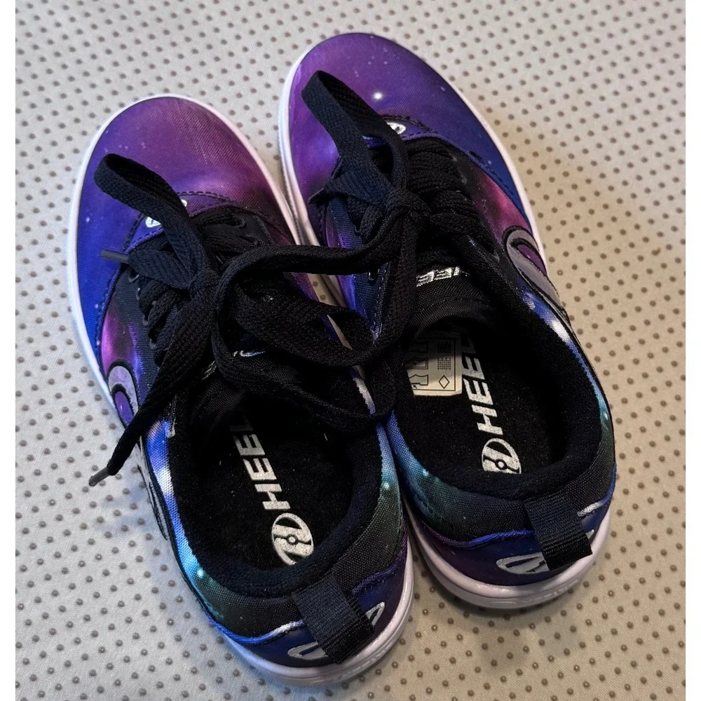 Heelys Pro 20 Galaxy Nebula Skate Shoes Purple Blue Black Kids Youth Size 13C